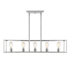 Linear/Island 4 Light + by Golden ( 62 | 2072-LP CH Wesson ) 