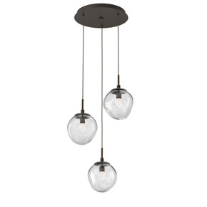 Mini Pendants 3 Light Cluster by Hammerton Studio ( 404 | CHB0066-03-FB-FC-C01-L1 Aster ) 