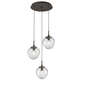 Mini Pendants 3 Light Cluster by Hammerton Studio ( 404 | CHB0066-03-FB-ZC-C01-L1 Aster ) 
