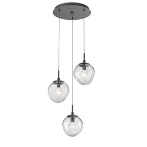Mini Pendants 3 Light Cluster by Hammerton Studio ( 404 | CHB0066-03-GP-ZC-C01-L3 Aster ) 