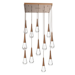 Mid. Chandeliers Multi-Port/Cascade by Hammerton Studio ( 404 | CHB0078-12-BB-C-C01-L3 Raindrop ) 