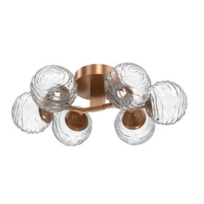 Semi-Flush Mts. Glass Down by Hammerton Studio ( 404 | CLB0092-01-NB-C-L3 Gaia ) 