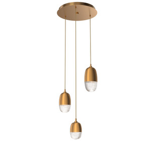 Mini Pendants 3 Light Cluster by Hammerton Studio ( 404 | CHB0079-03-NB-PC-C01-L1 Pebble ) 