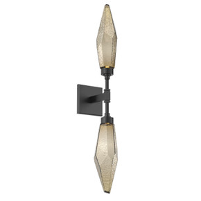 Sconces Double Glass by Hammerton Studio ( 404 | IDB0050-02-MB-CB-L1 Rock Crystal ) 