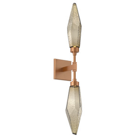 Sconces Double Glass by Hammerton Studio ( 404 | IDB0050-02-NB-CB-L1 Rock Crystal ) 