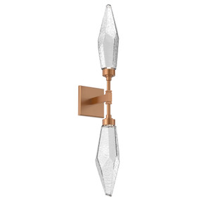 Sconces Double Glass by Hammerton Studio ( 404 | IDB0050-02-NB-CC-L3 Rock Crystal ) 