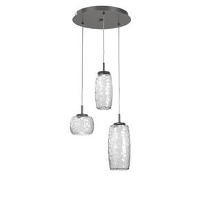 Mini Pendants 3 Light Cluster by Hammerton Studio ( 404 | CHB0091-03-GP-C-C01-L1 Vessel ) 