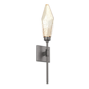 Sconces Single Glass by Hammerton Studio ( 404 | IDB0050-04-GP-CA-L1 Rock Crystal ) 