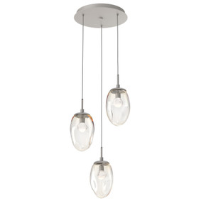 Mini Pendants 3 Light Cluster by Hammerton Studio ( 404 | CHB0067-03-BS-ZA-C01-L1 Meteo ) 