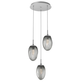 Mini Pendants 3 Light Cluster by Hammerton Studio ( 404 | CHB0067-03-CS-GS-C01-L1 Meteo ) 