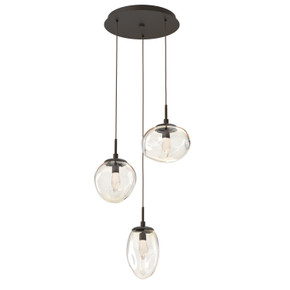 Mini Pendants 3 Light Cluster by Hammerton Studio ( 404 | CHB0069-03-FB-GA-C01-L3 Cosmos ) 