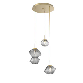 Mini Pendants 3 Light Cluster by Hammerton Studio ( 404 | CHB0089-03-GB-S-C01-L3 Mesa ) 