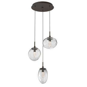 Mini Pendants 3 Light Cluster by Hammerton Studio ( 404 | CHB0069-03-FB-GC-C01-L1 Cosmos ) 