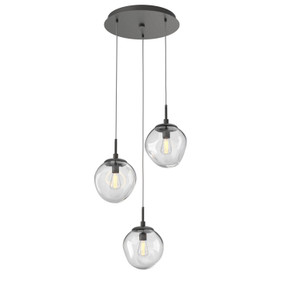 Mini Pendants 3 Light Cluster by Hammerton Studio ( 404 | CHB0062-03-GP-C-C01-E2 Aster ) 