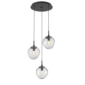 Mini Pendants 3 Light Cluster by Hammerton Studio ( 404 | CHB0062-03-MB-C-C01-E2 Aster ) 
