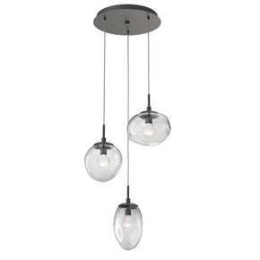 Mini Pendants 3 Light Cluster by Hammerton Studio ( 404 | CHB0069-03-GP-ZC-C01-L3 Cosmos ) 