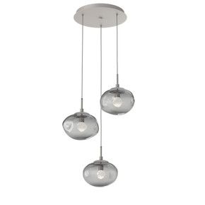 Mini Pendants 3 Light Cluster by Hammerton Studio ( 404 | CHB0068-03-BS-ZS-C01-L3 Nebula ) 