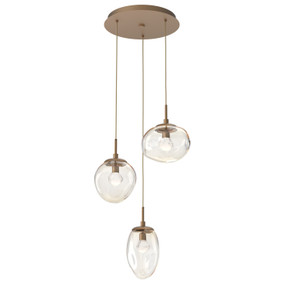 Mini Pendants 3 Light Cluster by Hammerton Studio ( 404 | CHB0069-03-NB-ZA-C01-L3 Cosmos ) 