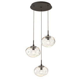 Mini Pendants 3 Light Cluster by Hammerton Studio ( 404 | CHB0068-03-FB-ZA-C01-L1 Nebula ) 