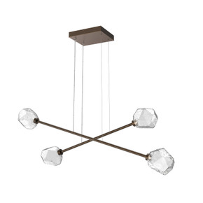 Linear/Island 2 Light Bar by Hammerton Studio ( 404 | PLB0039-M2-FB-C-CA1-L3 Gem ) 