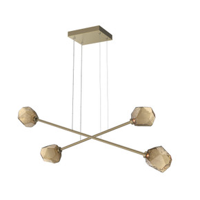 Linear/Island 2 Light Bar by Hammerton Studio ( 404 | PLB0039-M2-GB-B-CA1-L3 Gem ) 