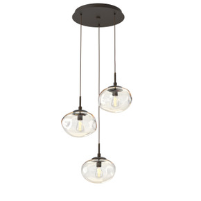 Mini Pendants 3 Light Cluster by Hammerton Studio ( 404 | CHB0064-03-FB-A-C01-E2 Nebula ) 