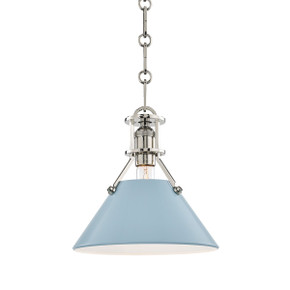 Mini Pendants Metal Shade by Hudson Valley ( 70 | MDS351-PN/BB Painted No.2 ) 