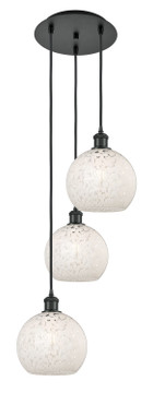 Mini Pendants 3 Light Cluster by Innovations ( 405 | 113B-3P-BK-G1216-8WM Ballston ) 