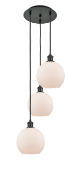 Mini Pendants 3 Light Cluster by Innovations ( 405 | 113B-3P-BK-G121-8 Ballston ) 