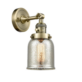 Sconces Single Glass by Innovations ( 405 | 203SW-AB-G58-LED Franklin Restoration ) 