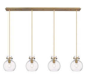 Linear/Island 4 Light + by Innovations ( 405 | 124-410-1PS-BB-G410-8CL Downtown Urban ) 
