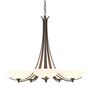 Mid. Chandeliers Glass Up by Hubbardton Forge ( 39 | 101261-SKT-05-GG0123 Aegis ) 