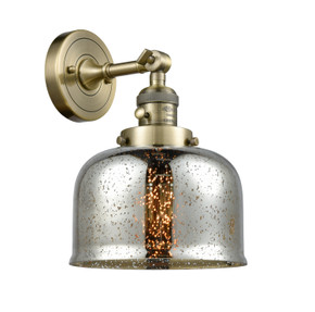 Sconces Single Glass by Innovations ( 405 | 203SW-AB-G78-LED Franklin Restoration ) 