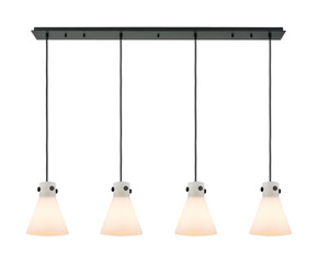Linear/Island 4 Light + by Innovations ( 405 | 124-410-1PS-BK-G411-8WH Downtown Urban ) 