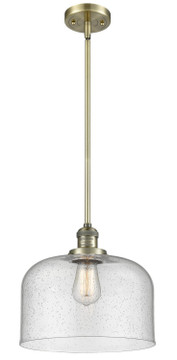Pendants Glass Down by Innovations ( 405 | 201S-AB-G74-L-LED Franklin Restoration ) 