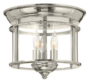 Flush Mounts Cage Style by Hinkley ( 13 | 3473PN Gentry ) 