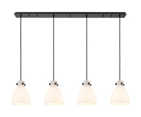 Linear/Island 4 Light + by Innovations ( 405 | 124-410-1PS-BK-G412-8WH Downtown Urban ) 