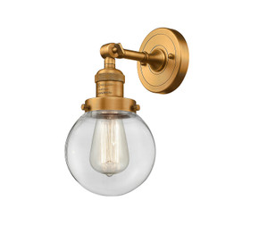 Sconces Single Glass by Innovations ( 405 | 203-BB-G202-6-LED Franklin Restoration ) 