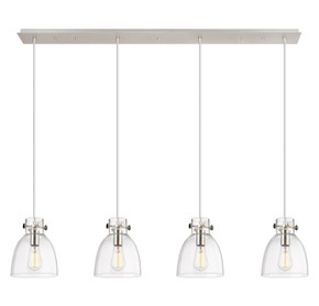 Linear/Island 4 Light + by Innovations ( 405 | 124-410-1PS-PN-G412-8CL Downtown Urban ) 