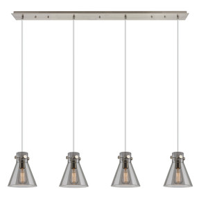 Linear/Island 4 Light + by Innovations ( 405 | 124-410-1PS-SN-G411-8SM Downtown Urban ) 