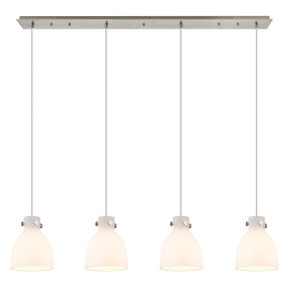 Linear/Island 4 Light + by Innovations ( 405 | 124-410-1PS-SN-G412-8WH Downtown Urban ) 
