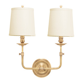 Sconces Double Candle by Hudson Valley ( 70 | 172-AGB Logan ) 