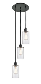 Mini Pendants 3 Light Cluster by Innovations ( 405 | 113B-3P-BK-G802 Ballston ) 
