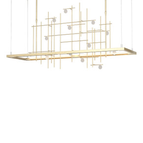 Linear/Island Ring/Halo by Hubbardton Forge ( 39 | 139752-LED-LONG-84-YG0500 Four Seasons ) 