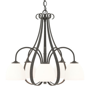 Mid. Chandeliers Glass Down by Hubbardton Forge ( 39 | 101445-SKT-20-GG0001 Sweeping Taper ) 
