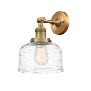 Sconces Single Glass by Innovations ( 405 | 203-BB-G713-LED Franklin Restoration ) 
