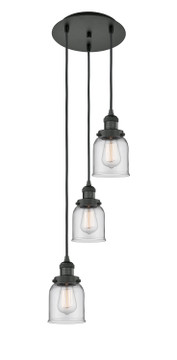 Mini Pendants 3 Light Cluster by Innovations ( 405 | 113F-3P-BK-G52 Franklin Restoration ) 