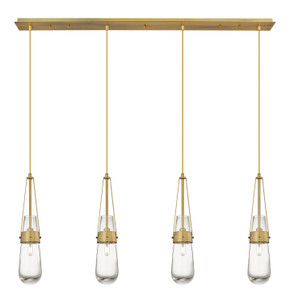 Linear/Island 4 Light + by Innovations ( 405 | 124-452-1P-BB-G452-4CL Downtown Urban ) 