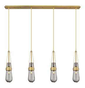 Linear/Island 4 Light + by Innovations ( 405 | 124-452-1P-BB-G452-4SM Downtown Urban ) 
