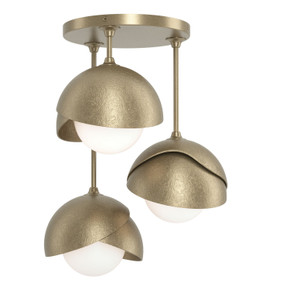 Semi-Flush Mts. Multi-port/Cluster by Hubbardton Forge ( 39 | 121374-SKT-84-84-GG0711 Brooklyn ) 